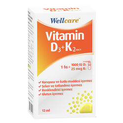 Wellcare - Wellcare Wellcare Vitamin D3 K2 12 ml