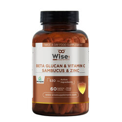 WiseLab - WiseLab Beta Glukan ve Vitamin C 60 Bitkisel Kapsül