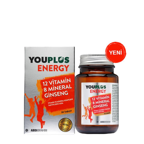 Abdi İbrahim - Youplus Energy Vitamin ve Mineral Kompleksi 30 Tablet