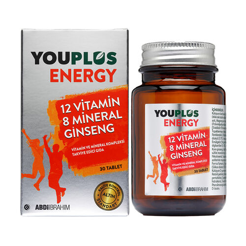 Abdi İbrahim - Youplus Energy Vitamin ve Mineral Kompleksi 30 Tablet