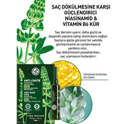 Yves Rocher Anti Chute Niasinamid ve Vitamin B6 İçeren Saç Dökülmesine Karşı Kür 4x15 ml - Thumbnail