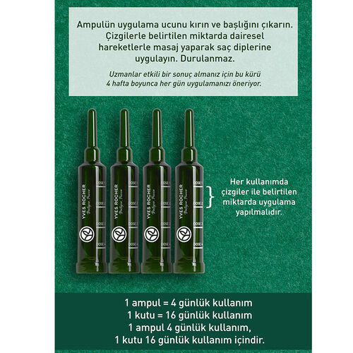 Yves Rocher Anti Chute Niasinamid ve Vitamin B6 İçeren Saç Dökülmesine Karşı Kür 4x15 ml