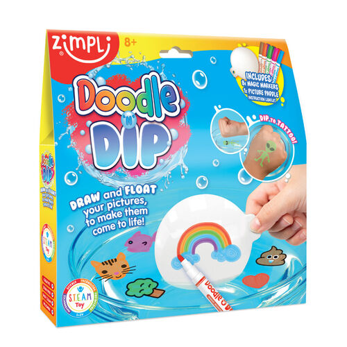 Zimpli Kids - Zimpli Kids Doodle Dip Suda Yüzen Dövme Seti