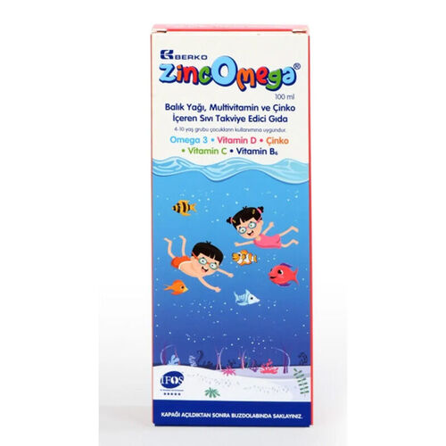 ZincOmega - Zincomega Omega-3 Balık Yağı Şurubu 100 ml